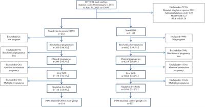 Perinatal outcomes of singleton live births after late moderate-to-severe ovarian hyperstimulation syndrome: A propensity score-matched study